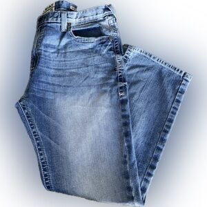 Men's Ariat M7 Light Blue Slim Straight Jeans - 40 x 32